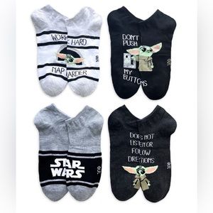 Star Wars Low Cut Socks- 4 Pair (1 Mystery Pair)